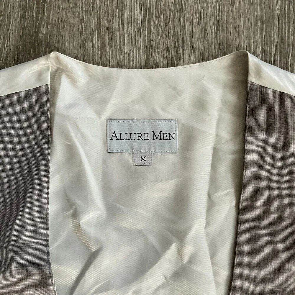 Allure Men Sandstone 6‎ button Vest 60% Wool